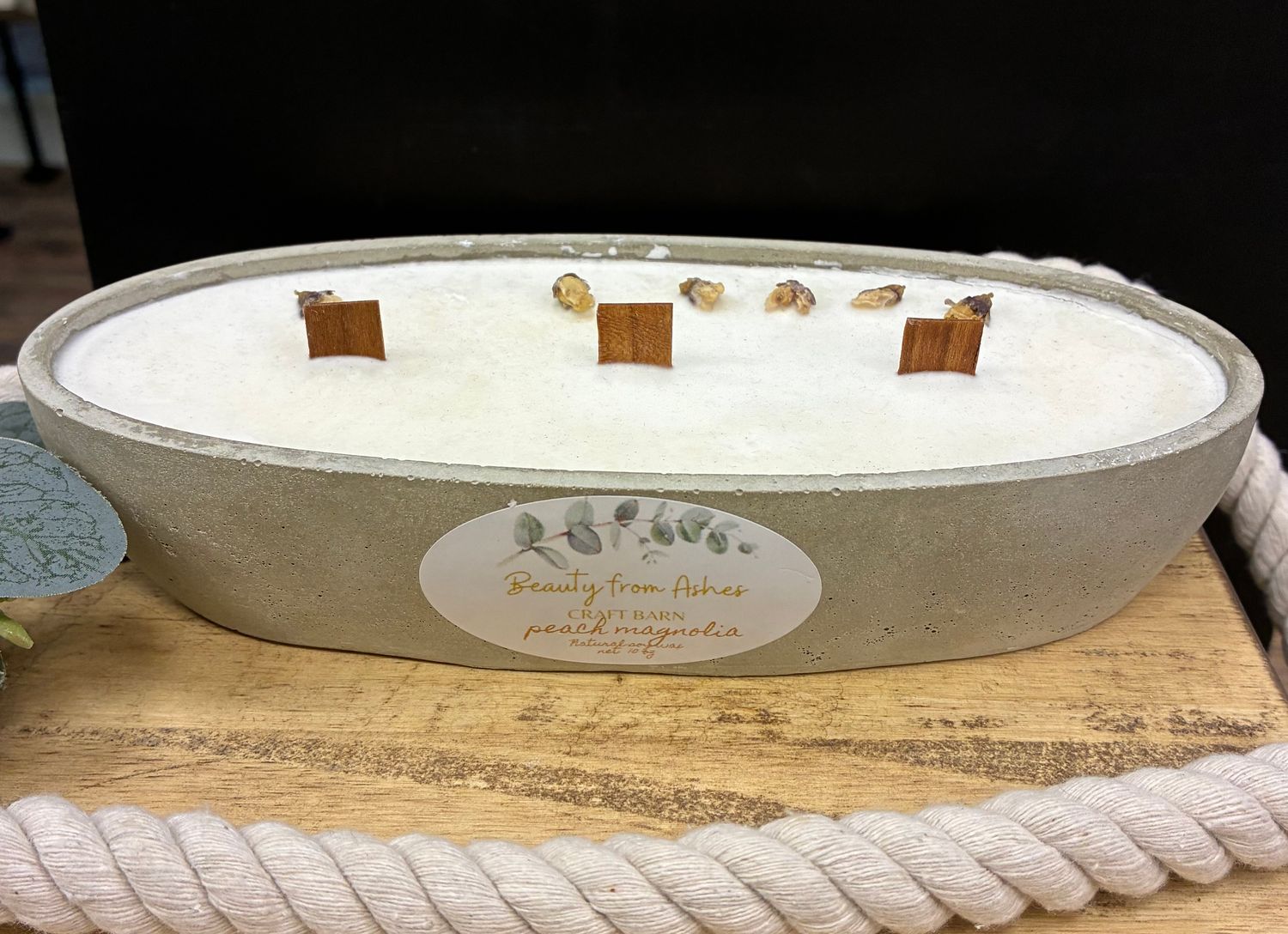 10 oz Canoe, Peach Magnolia,  Gray