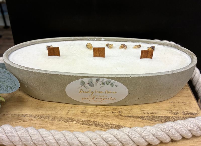 10 oz Canoe, Peach Magnolia,  Gray