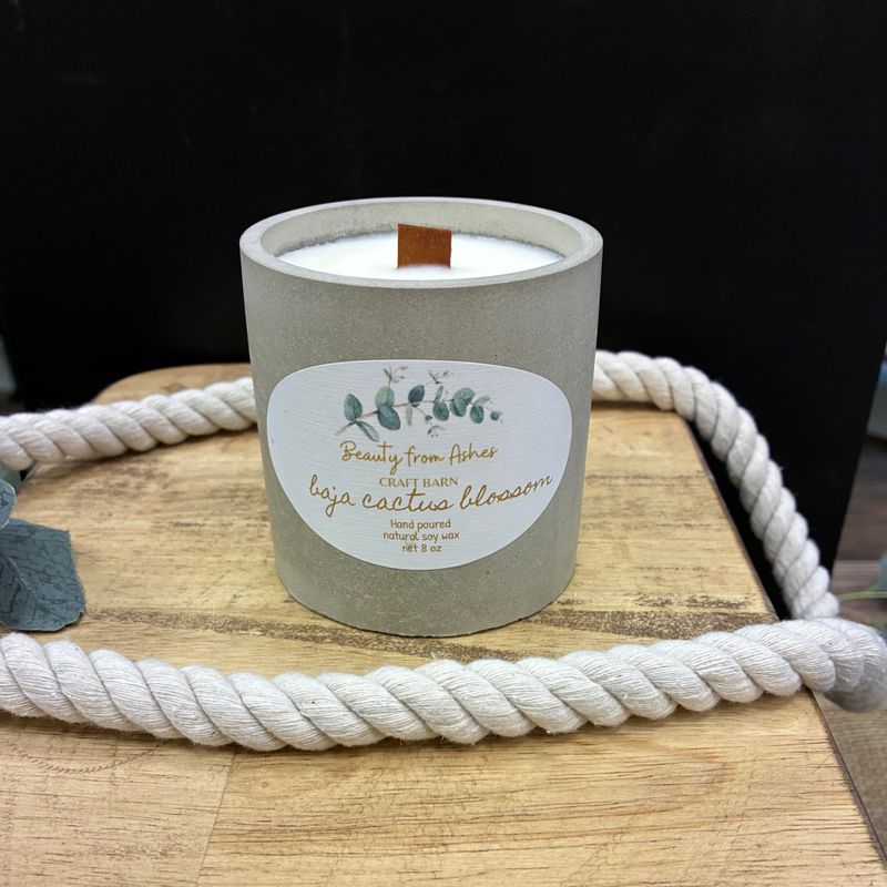 08 oz Round, Baja Cactus Blossom, Gray