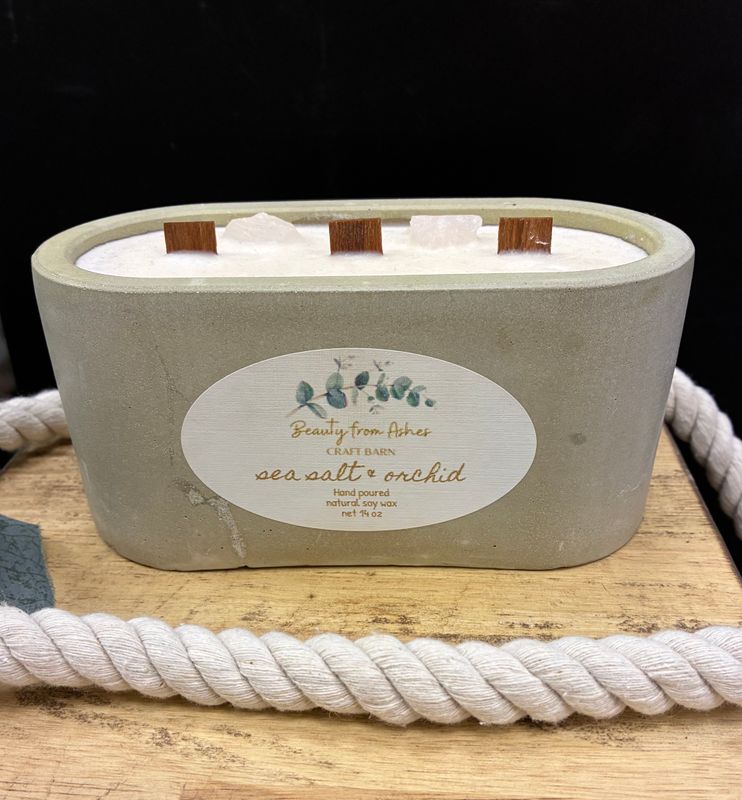 14 oz Oval, Sea Salt & Orchid, Gray