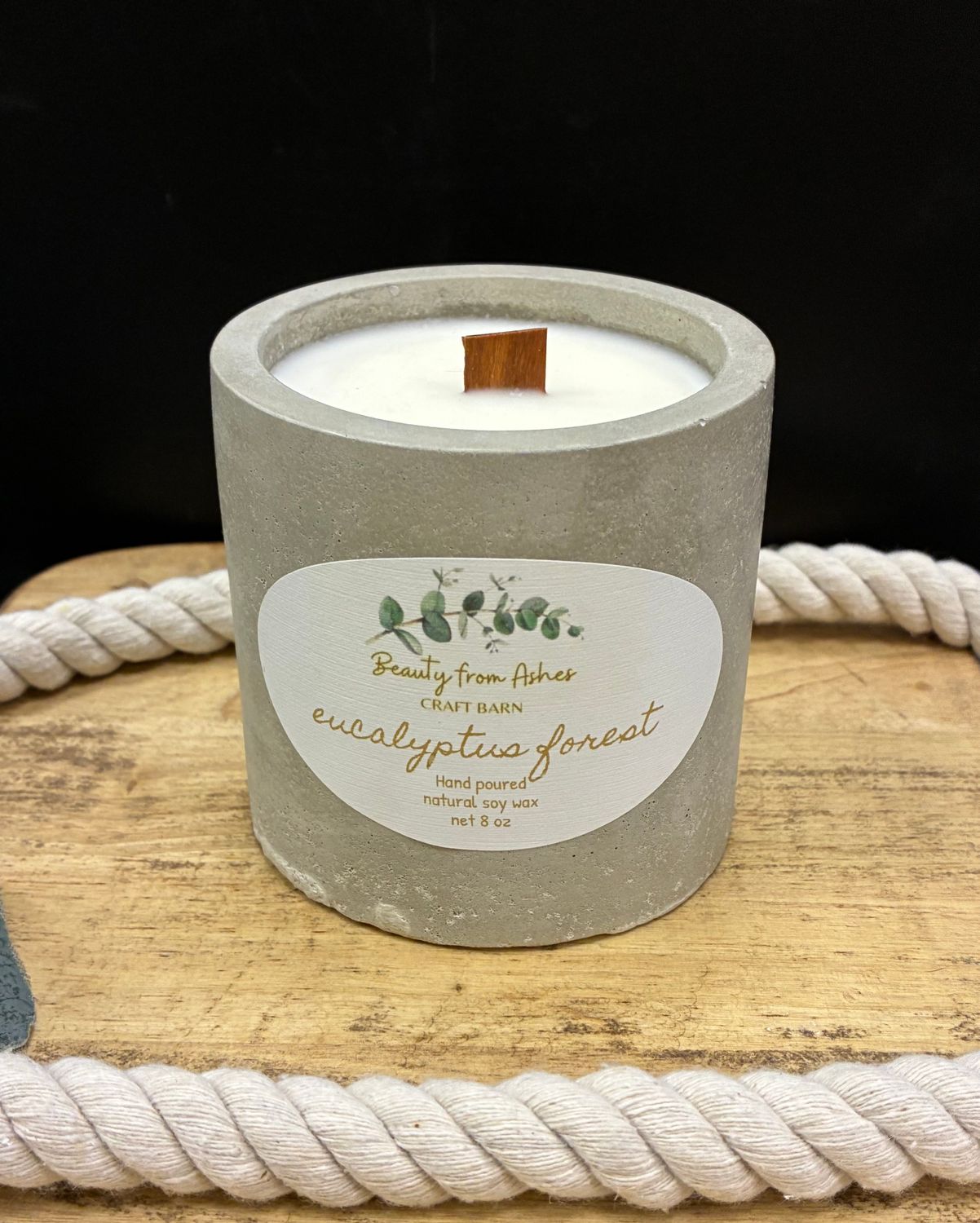 08 oz Round, Eucalyptus & Forest, Gray