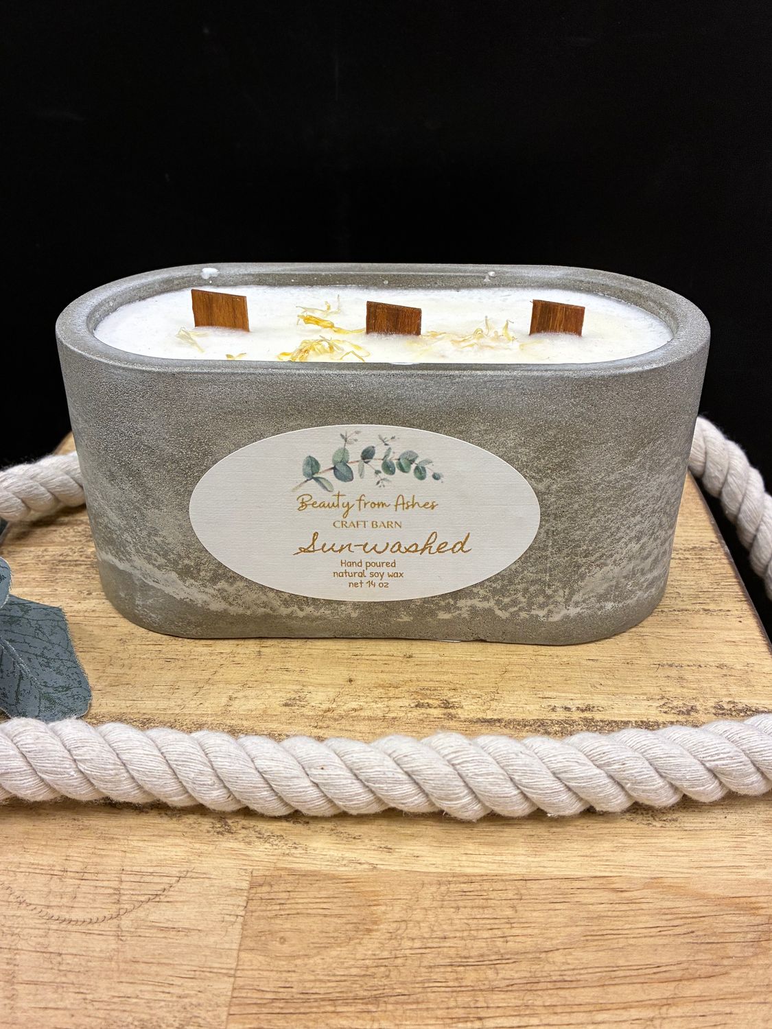 14 oz Oval, Sunwashed, Gray