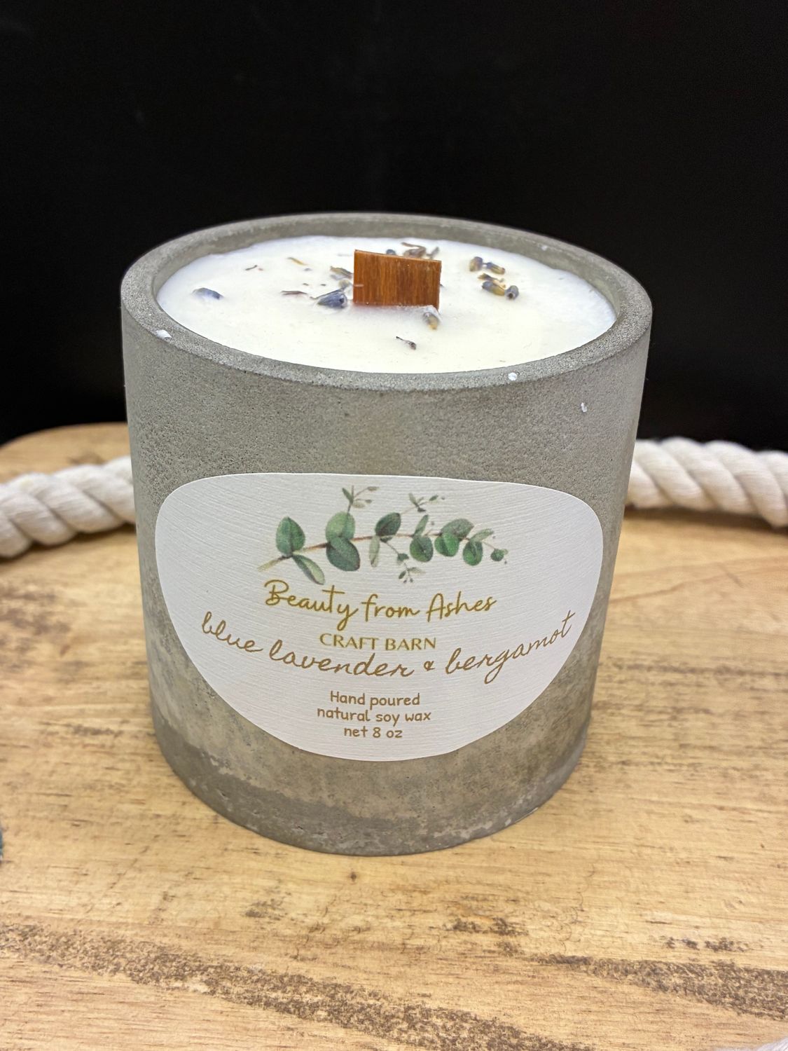 08 oz Round, Blue Lavender & Bergamot, Gray