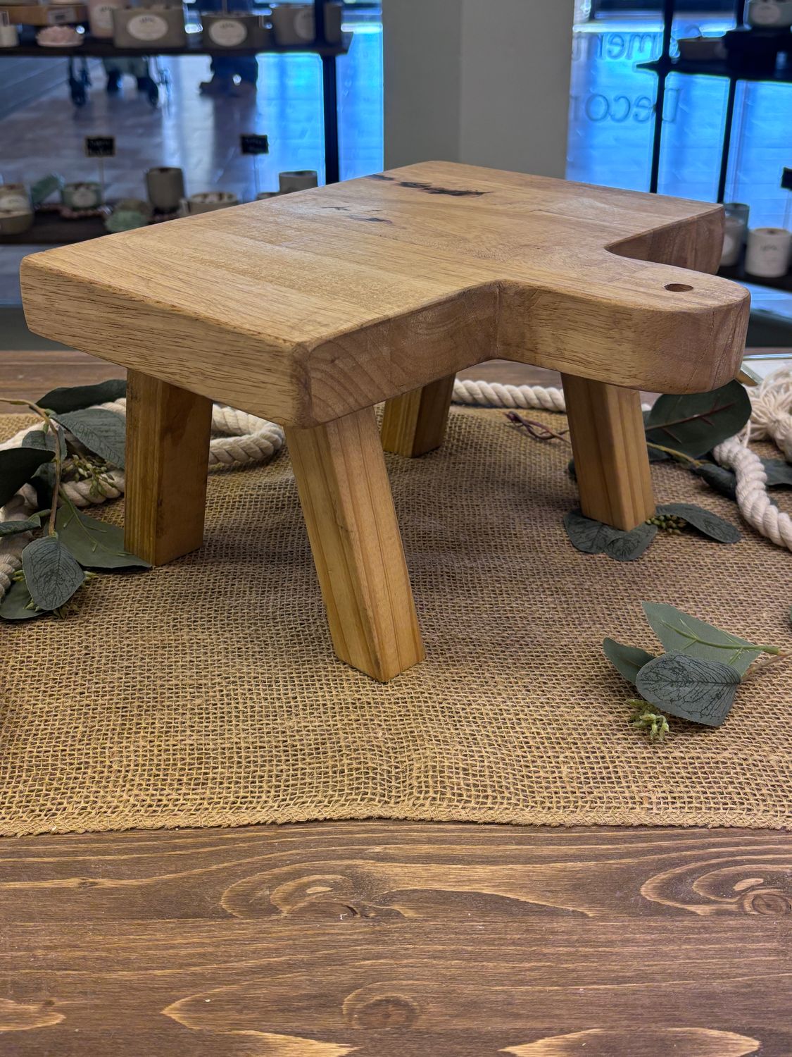 Tall Wood Riser W Legs