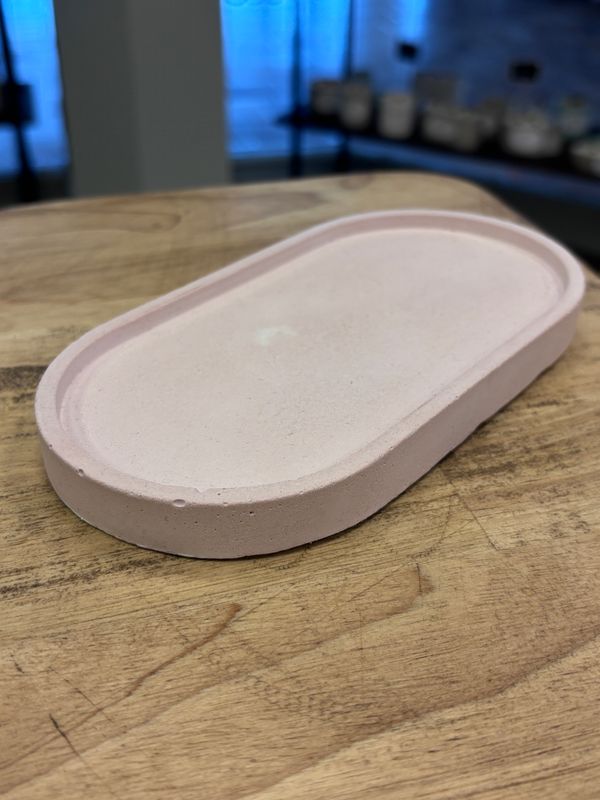 Oval Base Terracota Concrete