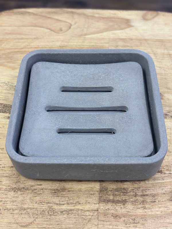 Soap Dish W/Removable Drain, charcoal