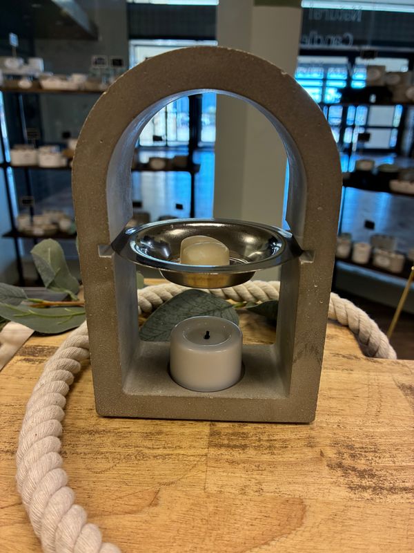 Arch Wax Warmer Gray Concrete