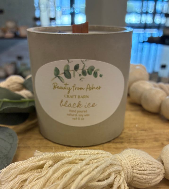 08 oz Round, Black Ice, Gray