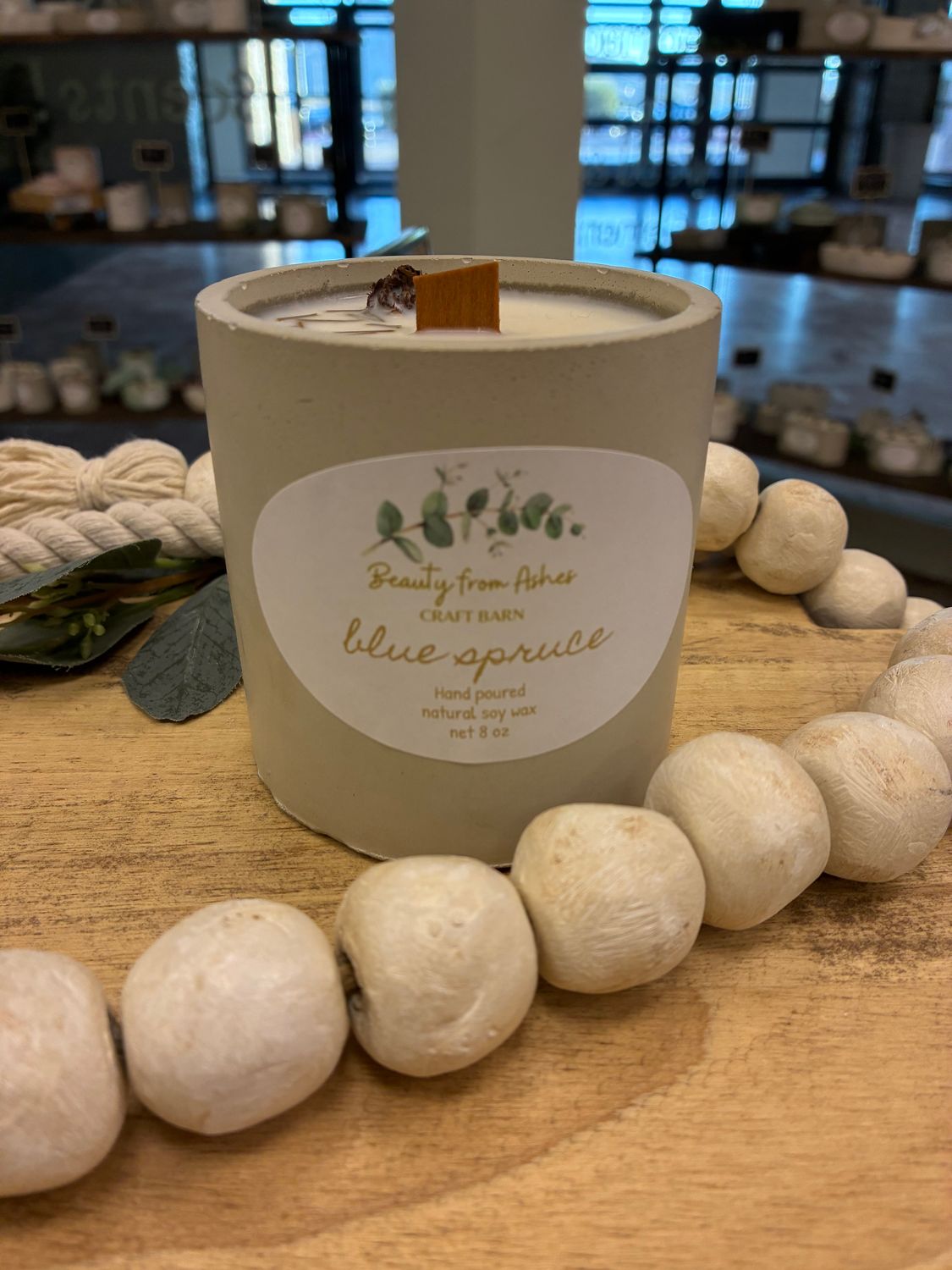 08 oz Round , Blue Spruce , Gray