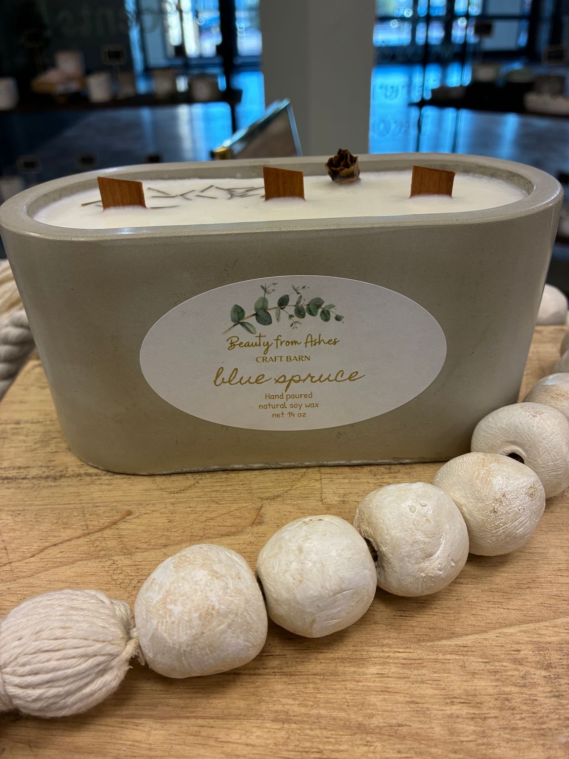 14 Oz Oval , Blue Spruce, Gray