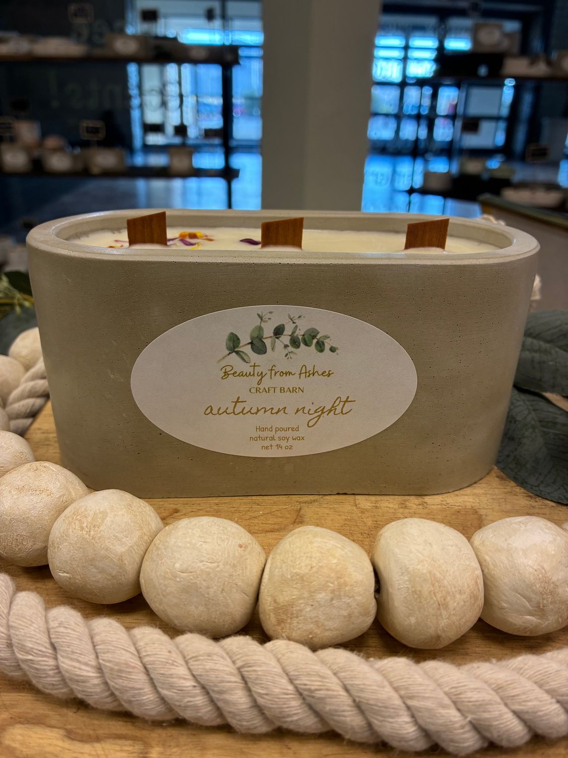 14 oz Oval, Autumn Night, Gray