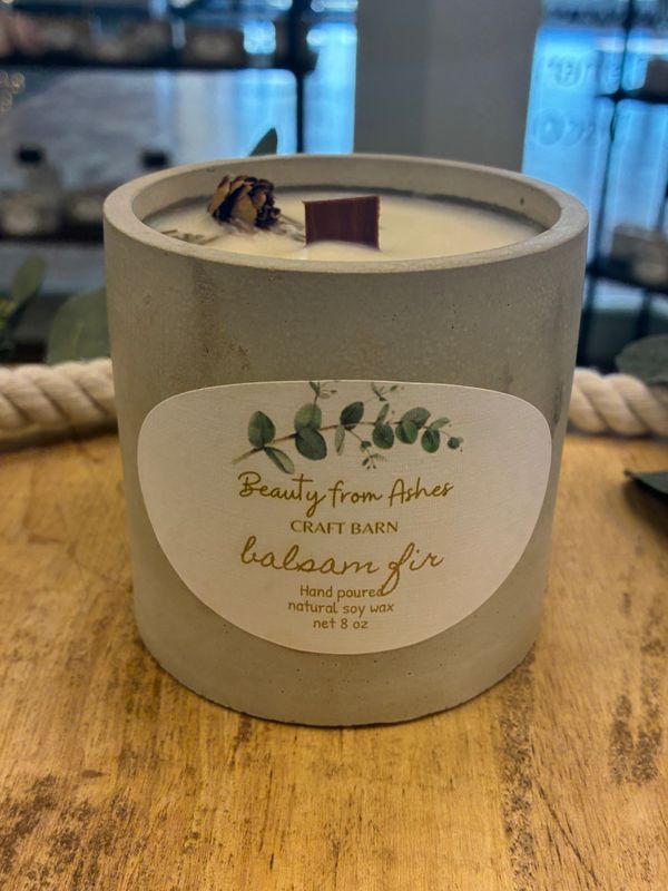 08 oz Round, Balsam Fir, Gray