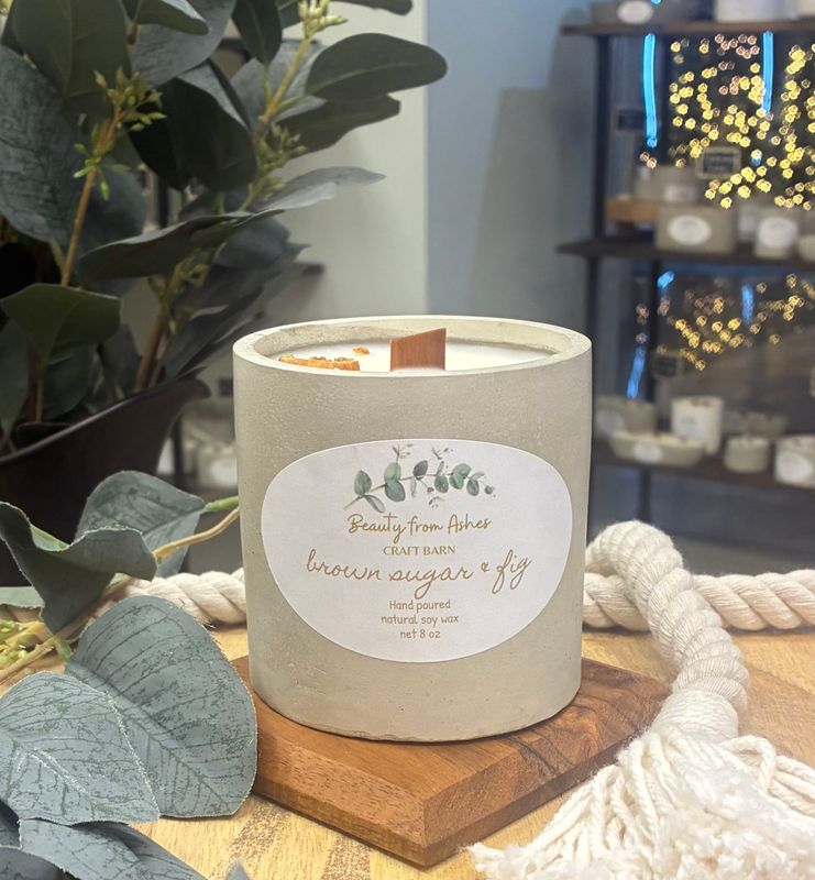 08 oz Round, Brown Sugar & Fig, Gray