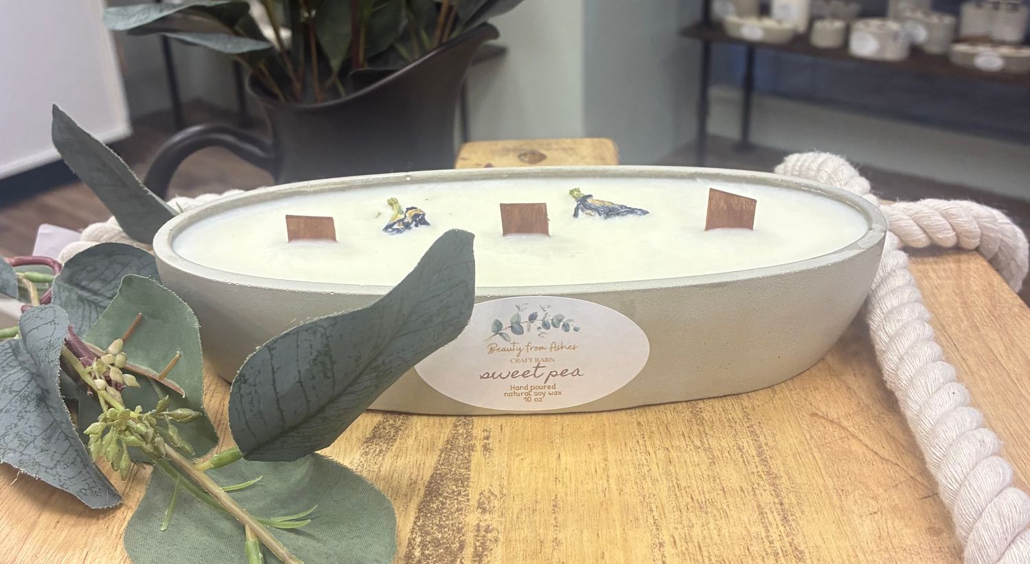 10 oz Canoe, Sweet Pea, Gray