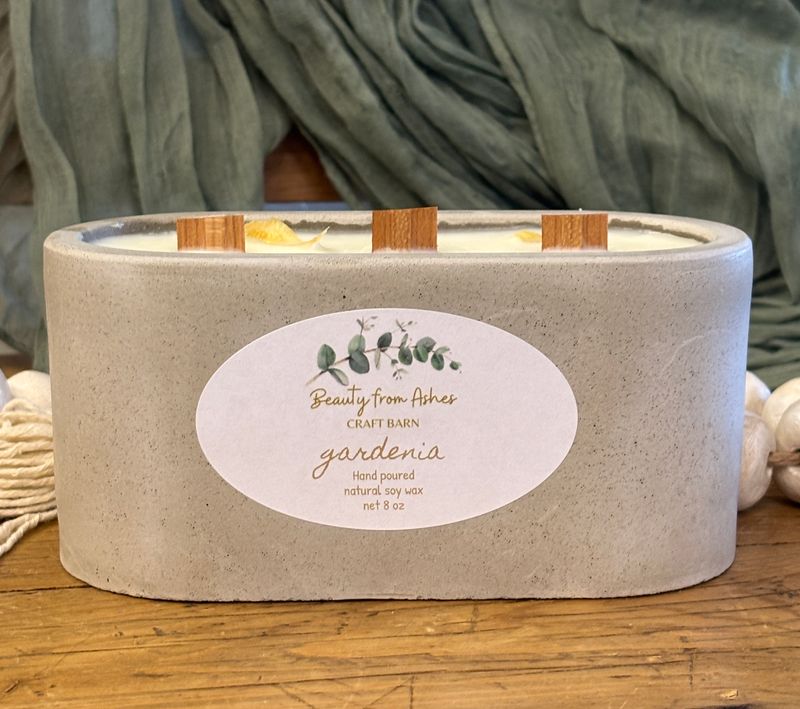 14 oz Oval, Gardenia, Gray