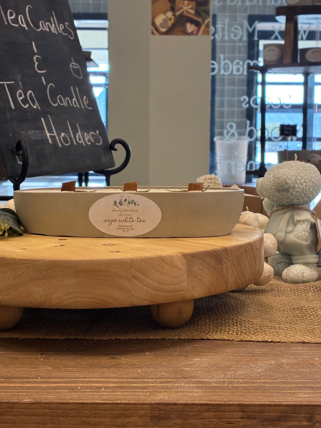 10 oz Canoe,  Sage White Tea, Gray