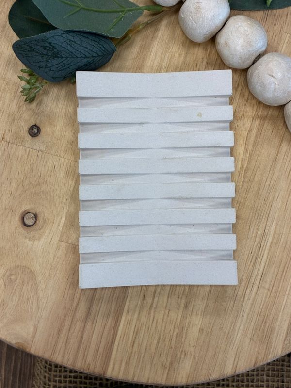 Soap Dish White  Grates