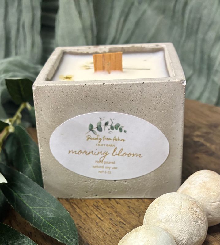 6 Oz Square, Morning Bloom, Gray