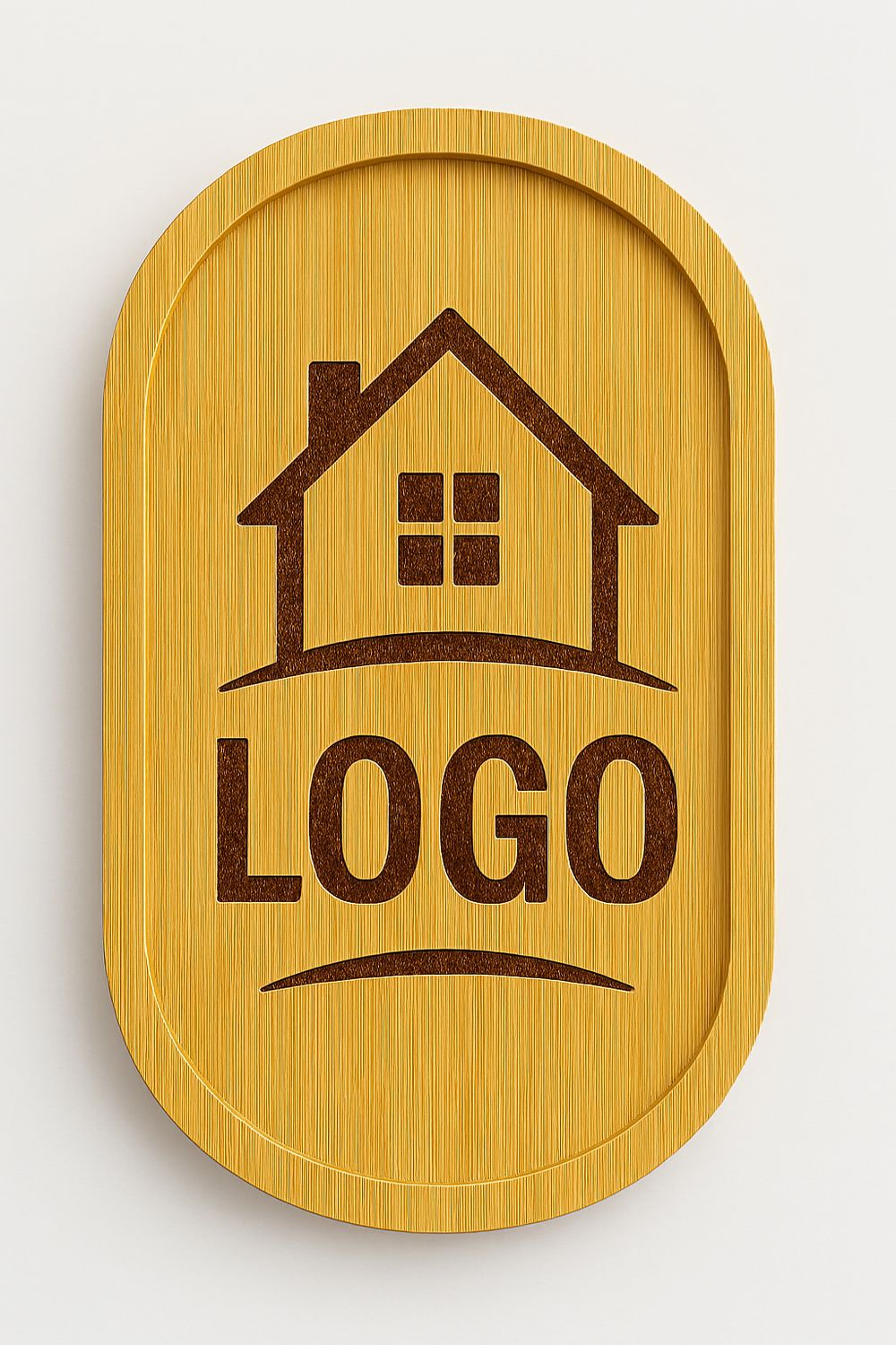 🪵 Bamboo Tray customised– Personalised with Your Text or logo.