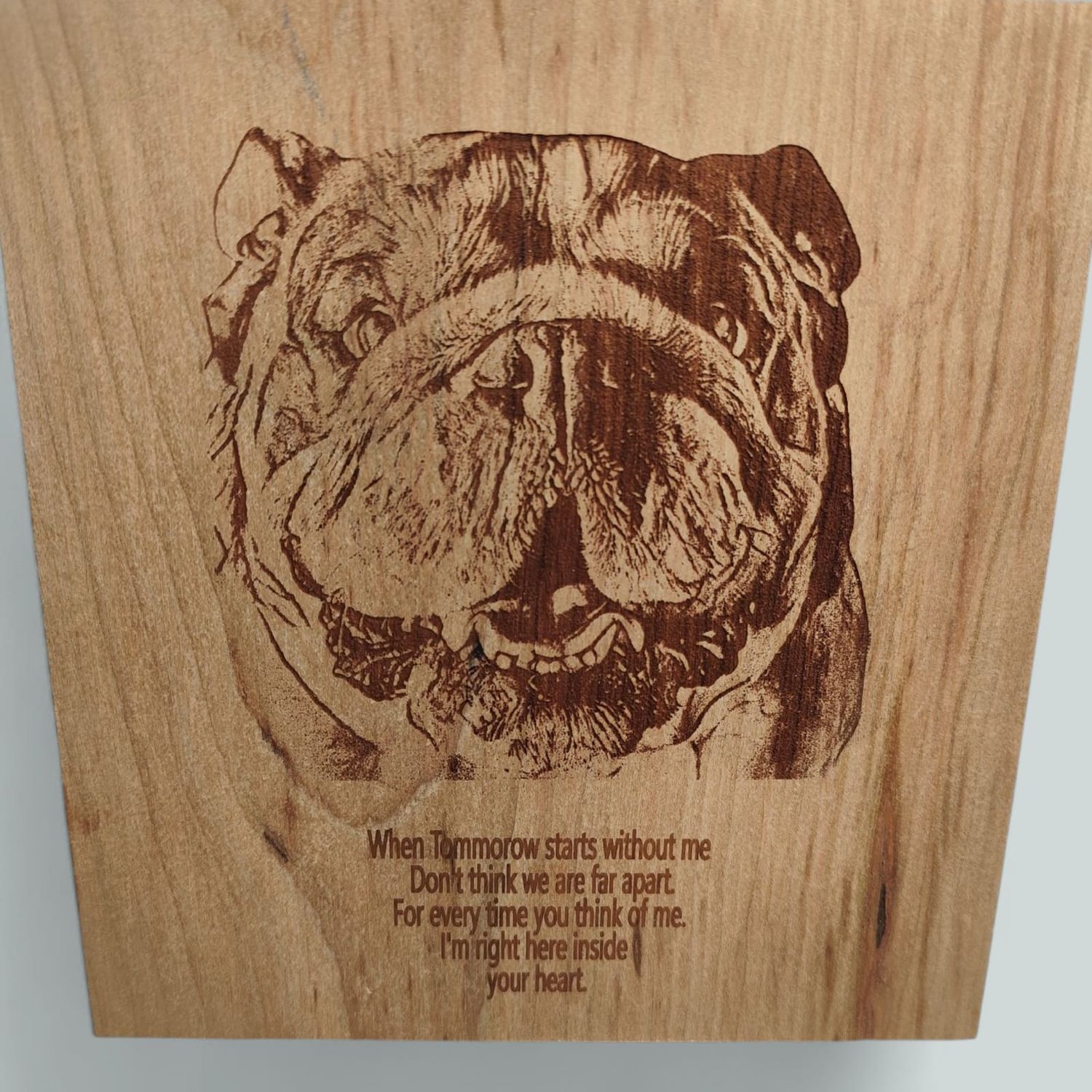 🐾 Personalised Pet Memorial Engraving – Custom Photo &amp; Text