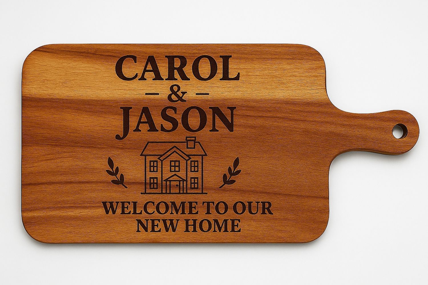 🪵 Personalised Engraved Chopping Board (Upload Text / Logo)