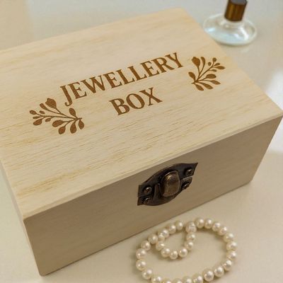 Engraved Ply Wood Keepsake Box – Custom Name, Logo, or Photo And Text.