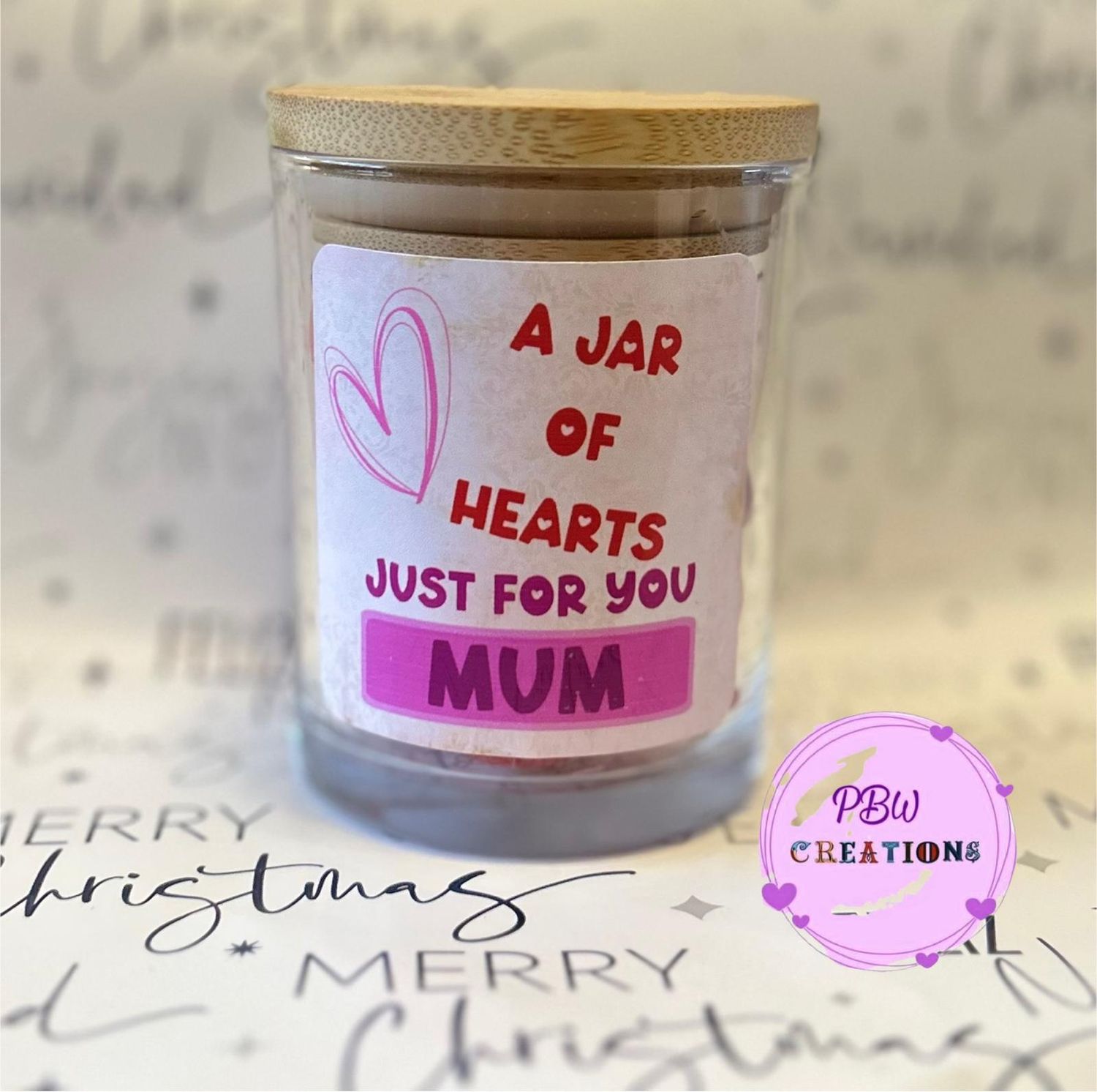 💝 Personalised Jar of Hearts – Wax Melts with a Message