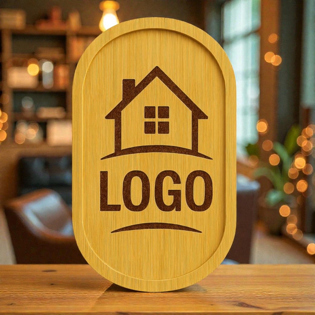 🪵 Bamboo Tray customised– Personalised with Your logo and/ or Text