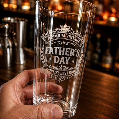 Personalised Pint Glass – Engraved with Your Name, Logo or Text Personalised Pint Glass – Engraved with Your Name, Logo or Text