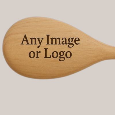 🪵 Personalised Engraved Wooden Spoon — Custom Kitchen Gift Personalised wooden spoon engraved with custom text or uploaded logo, crafted from smooth natural wood