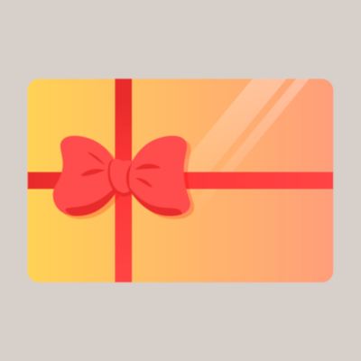Pbwcreations digital gift card displayed with text showing instant email delivery and easy redemption instructions 