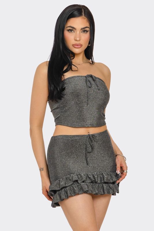 Tube Top And Skirt Set S1998