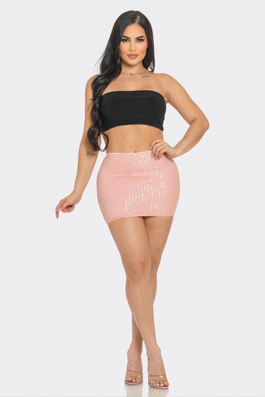 Sequin Mini Skirt P1932