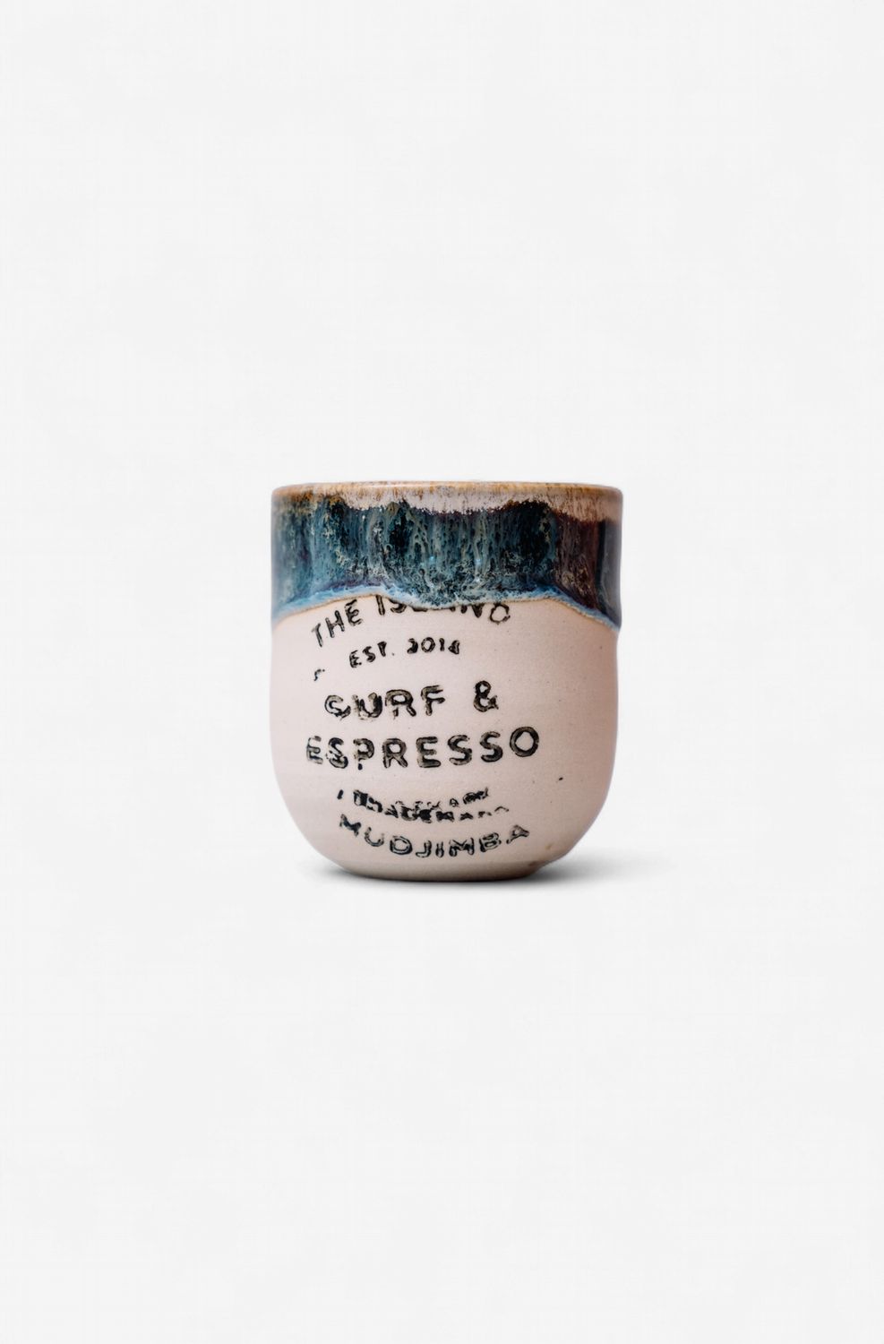Ceramic Espresso Cup 4oz Ocean Blue