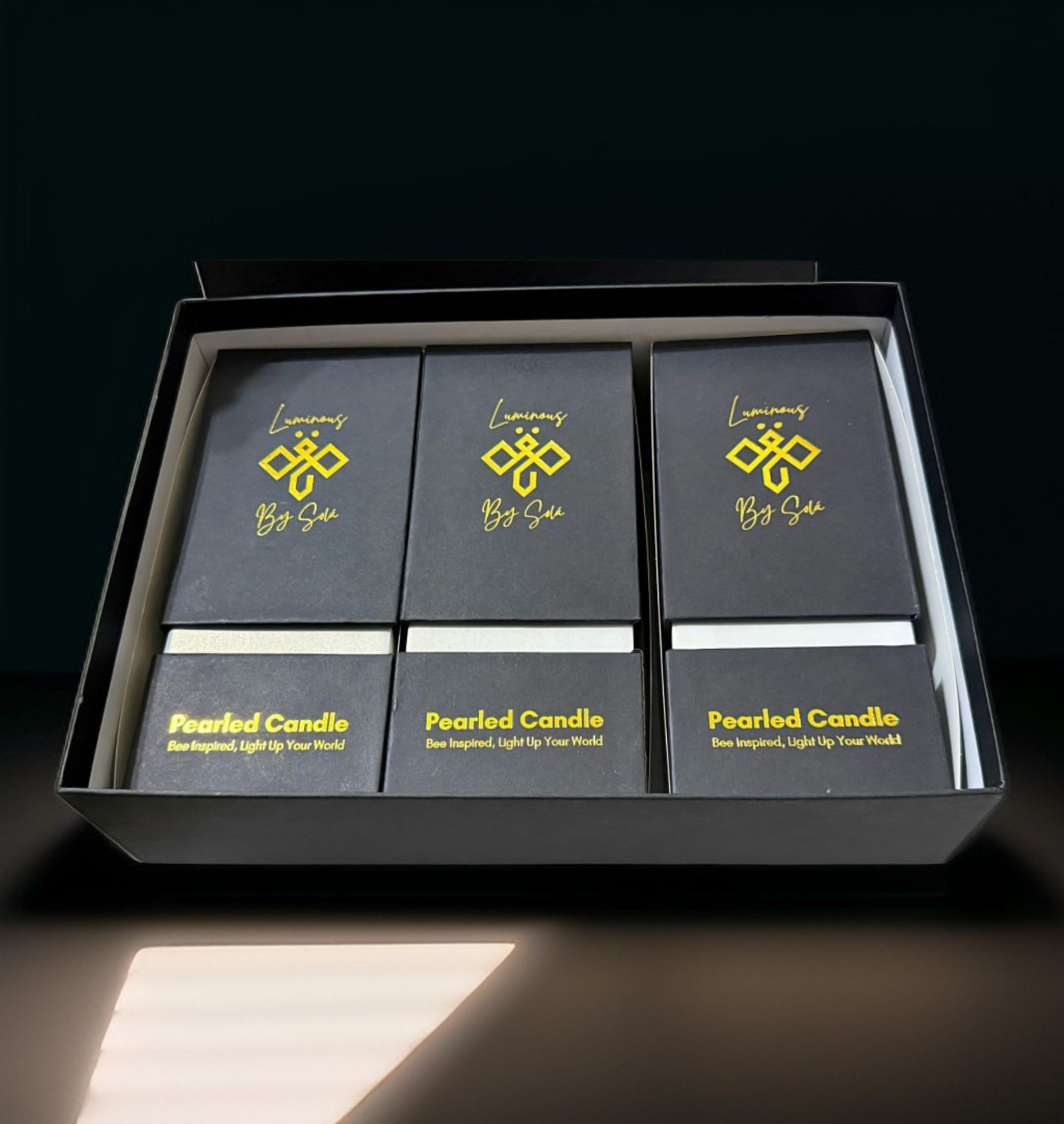 Luminous Wax Pearls - Signature Box (Set of 3 White Scented) Sandalwood
