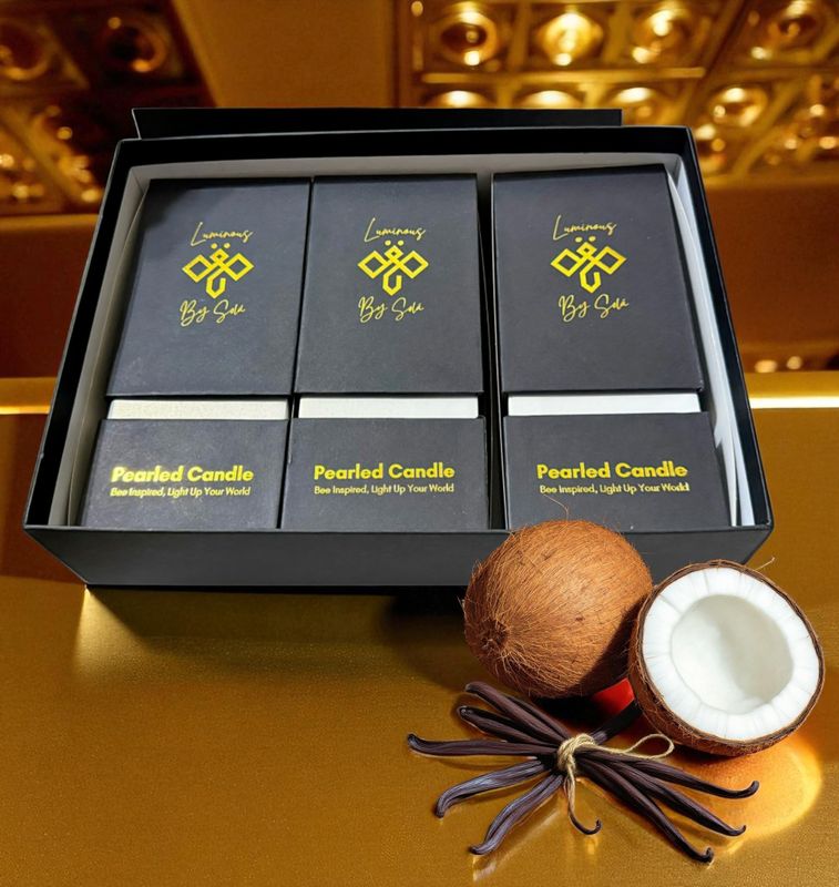 Luminous Wax Pearls - Signature Box (Set of 3 White Scented) Coconut Vanilla