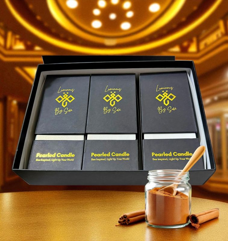 Luminous Wax Pearls - Signature Box (Set of 3 White Scented) Cinnamon