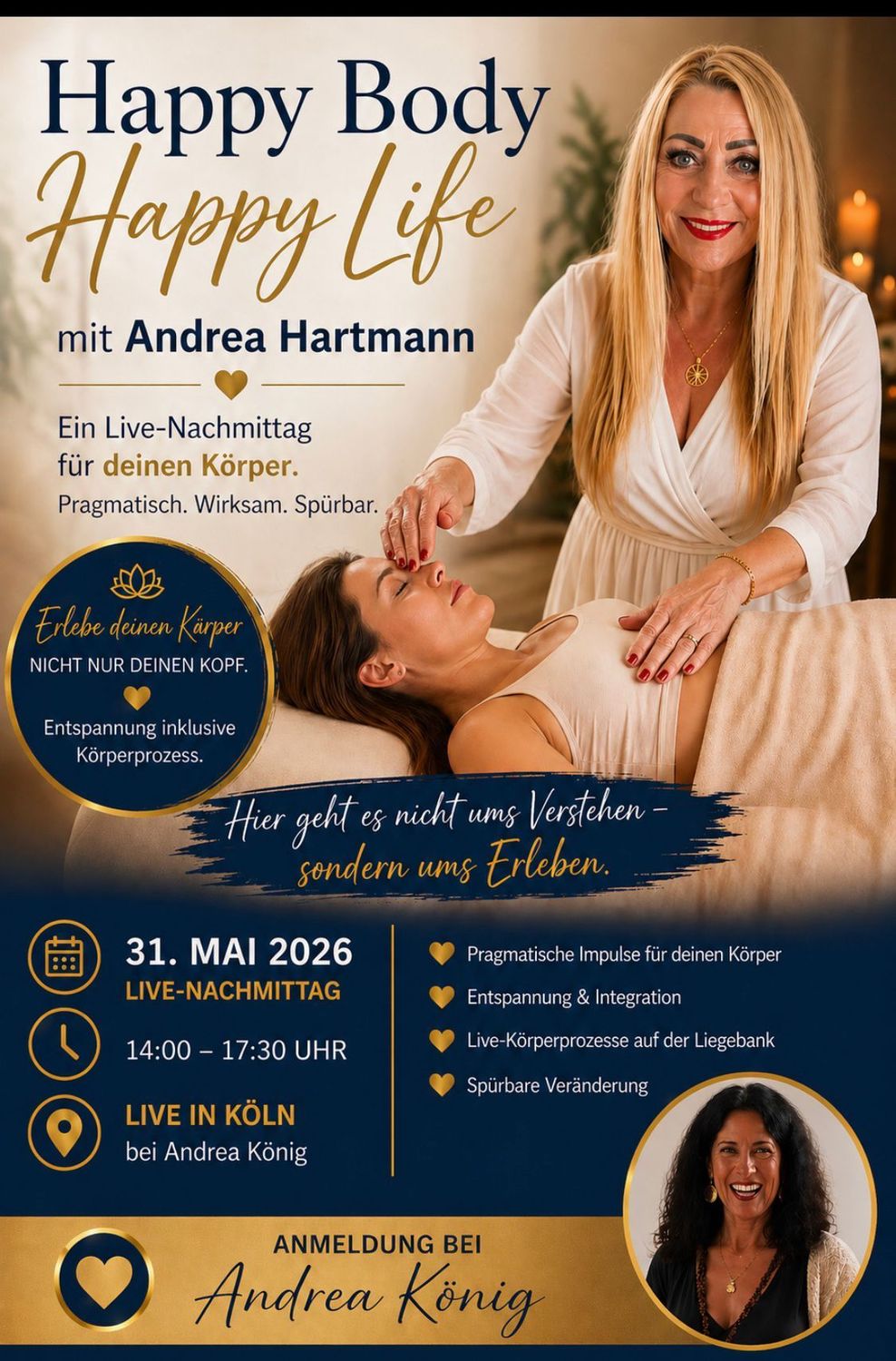 Happy Body · Happy Life – Live in Köln am 31. Mai 2026 Happy Body · Happy Life – Live in Köln am 31. Mai 2026