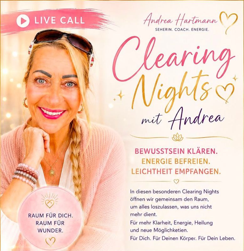 ​Clearing Nights mit Andrea – online auf Zoom