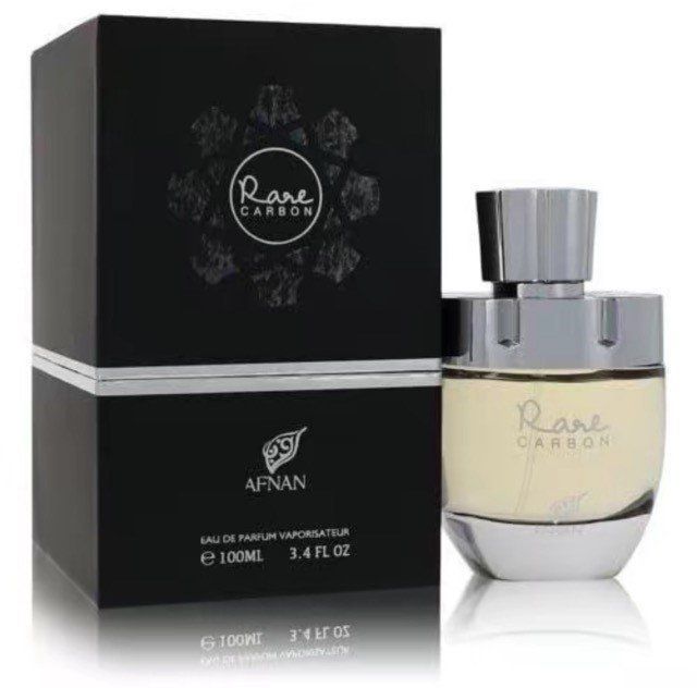 Afnan Rare Carbon Eau De Parfum Spray for Men, 3.4 Ounce