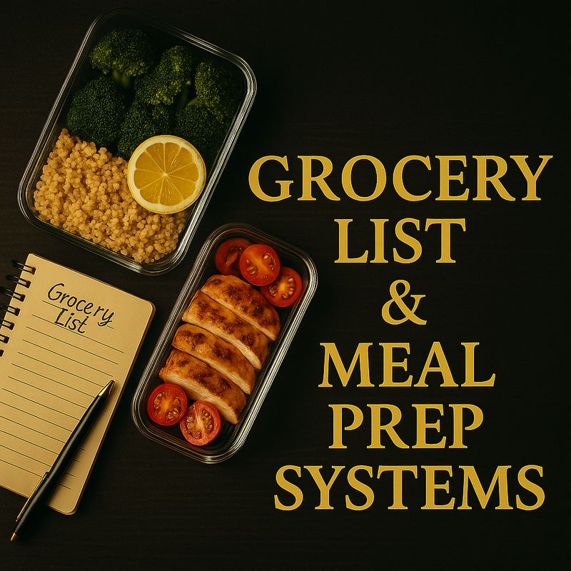 Grocery List &amp; Meal Prep Systems
