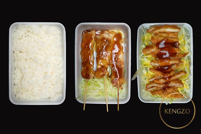 388. Kushi Menu #1 Tori Kushi (3 Kipspiezen)