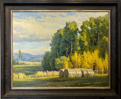 “Apsen and Hay Bales”