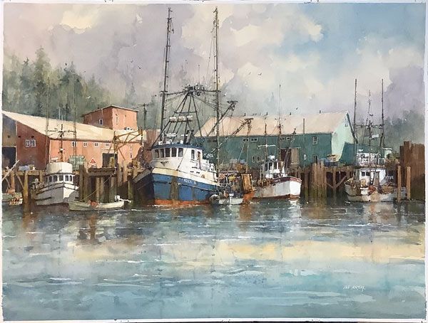 “Large Boat Basin, Charleston, Oregon, circa 1985”