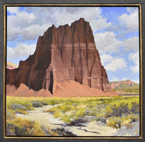 “Temple Emerging in Sun, Capitol Reef”