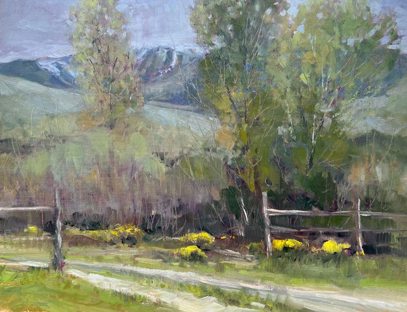 “Grey Skies, Yellow Flowers”