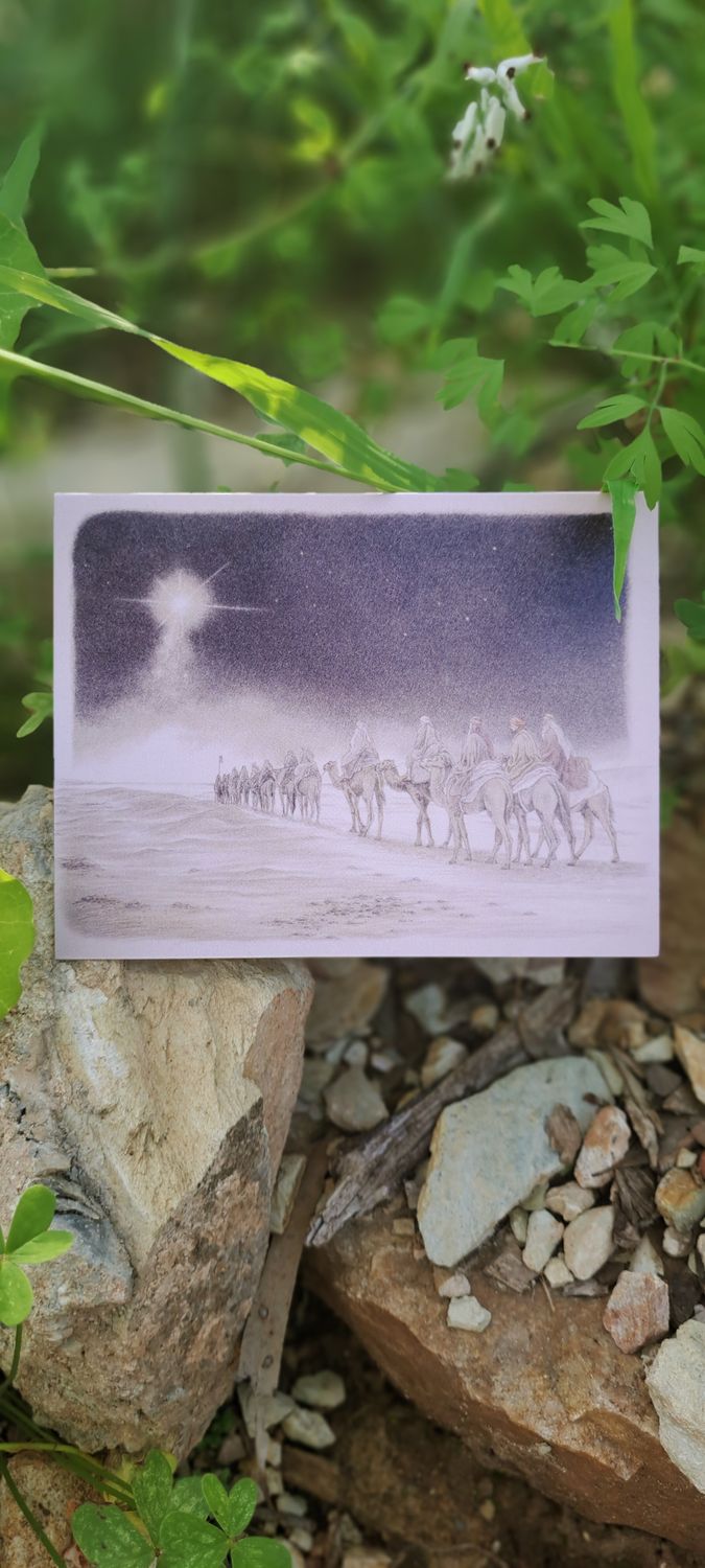 Christmas Card - The Kings and the Camels
