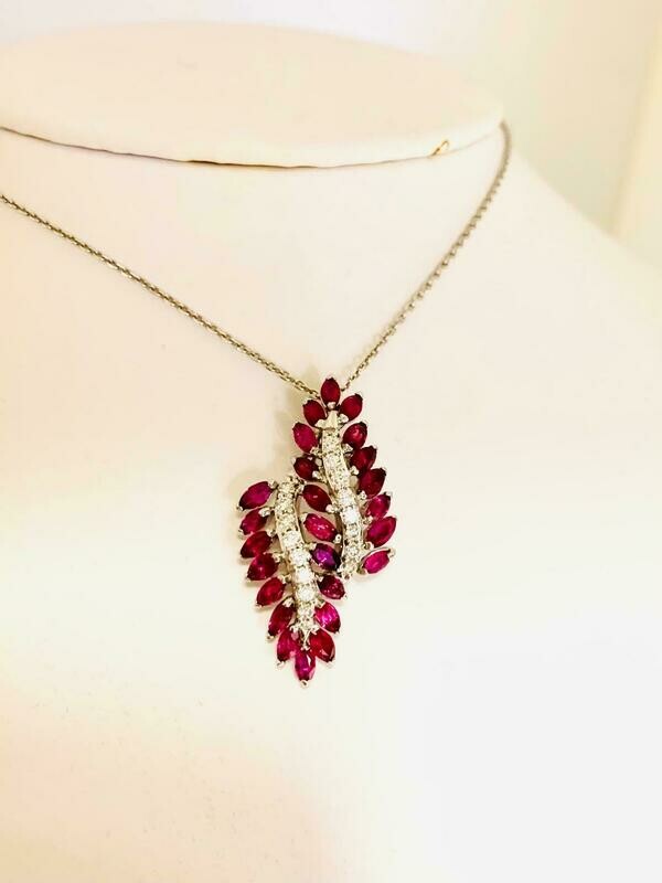 Ruby and Diamond Pendant