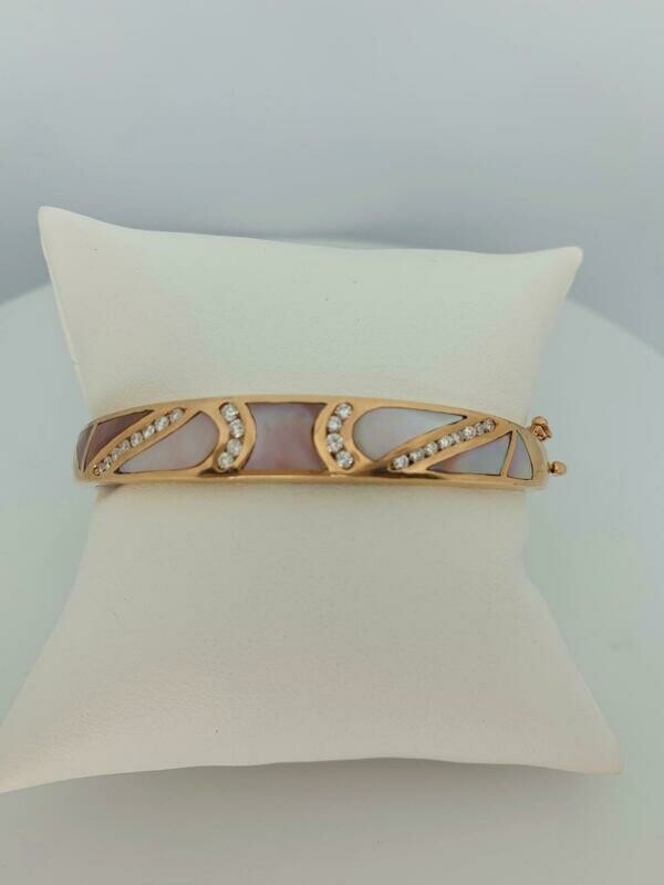 Rose Gold Diamond Bangle