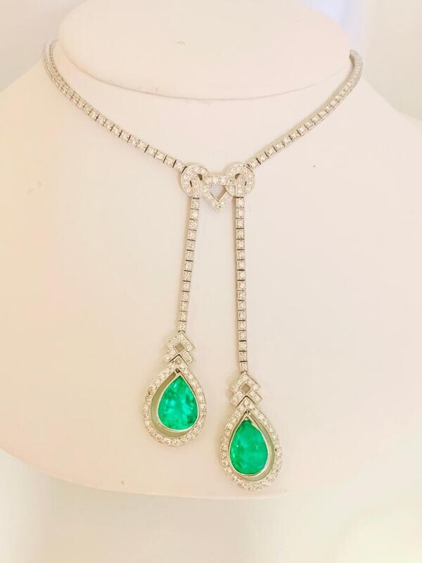 EMERALD DIAMOND NECKLACE